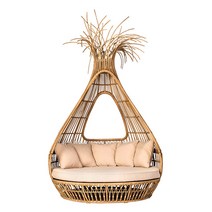 라탄 야외 눕는의자 선베드 수영장 풀빌라 리조트, 콤비네이션 (1.8m 누운 침대)