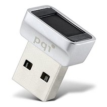 PQI USB 지문 인증 키 USB 동글 Windows Hello 기능 대응 360°지문 센서 탑재 국내 지원 DUFPSL2 실버