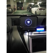 갤럭시 S23 S22 Ultra 울트라 플러스 Plus 폴더블폰 아이폰 SE3 무선 충전 차량용 핸드폰 거치대, 블랙실버+시거잭USB충전기고급퀄컴칩3.0