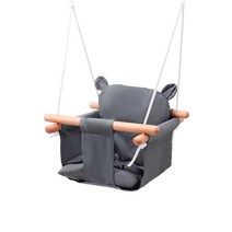 아이 실내놀이용 스윙 그네의자, 곰돌이 그네 의자(야외 패키지)
