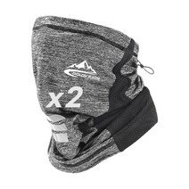 자외선 차단 안면 쿨 마스크 쿨토시 사은품 x 2 냉감 얼굴 햇빛가리개 스포츠 자전거 오토바이 골프, 05. 마스크(그레이x2)+사은품(화이트x2)