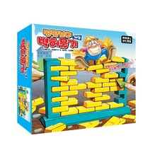 [RA㏓] 땅딸보의 벽허물기 에스케이토이즈 보드게임 룰렛 모임용 수련회 회준비물 가족 선물용 복불복 재밌는 어린이 캠핑 ▷_§Ea, 《본상품》