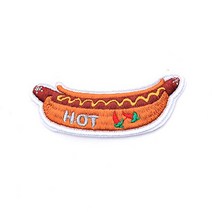 PA0091 아메리칸 핫도그 자수 와펜 리폼 패치
