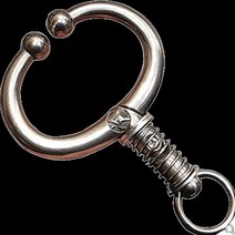 소코뚜레 고삐 소코걸이 워낭 축사 가축장비, 대형+1미터체인