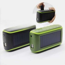 USB자가발전 수동발전기 휴대전화 태양광 비상 충전기, A3 핸드 크랭크 태양광 10000MAH, 1개