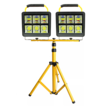 금동상사 LED 충전식 야외 랜턴 조명등 야간 작업등 투광기 180W 수량 거치대 옵션, 투광기본체2개+거치대1개, 2세트