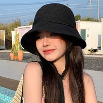 보슈 여성 여름모자 밀짚 챙모자 와이어 모자 라피아햇 gn4-1
