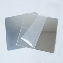 붙이는 아크릴 안전거울 정사각형 15X15cm 20X20cm 30X30cm, 둥근사각반사15X15cm