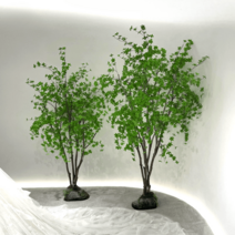 인테리어 조화 인조목 카페 나무 식물 대형 장식 화단 조경 조화 인조 화분 실내, 높이2m