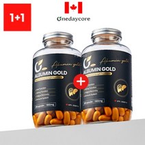 1+1 캐나다 원데이코어 프리미엄 알부민 골드 1900mg 200캡슐 albumin영양제, 1개, 200정