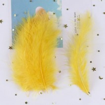 깃털 조명 장 스탠드 50Pcs 자연 터키 깃털 DIY 웨딩 의류 장식 쥬얼리 공예에 대 한 봉 제 액세서리 만들, 10 황금