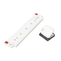 carl 칼 컬 사무기 게이지 펀치 GP-2630-W 타공기 손쉬운 펀치, 화이트