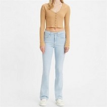 리바이스 NC15 여성 725 하이라이즈 부츠컷 데님팬츠(아이스블루) 18759-0099