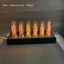 진공관시계 탁상시계 LED 레트로 글로우 튜브 거실, 2.Orange