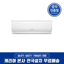 캐리어 캐리어 인버터 벽걸이에어컨 10평형 전국기본설치무료 JRCC101FAWWSD 매장 업소 거실 사무실, 단일옵션
