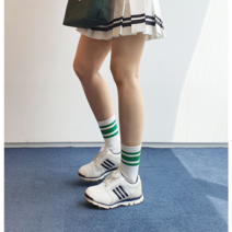 마크그린 그린필드 여성 골프 양말 중목, 녹색