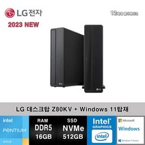 LG전자 데스크탑 12세대 펜티엄 컴퓨터 Z80KV-AR2PS5R+WIN11 (Pen-G7400/16GB/SSD512GB/UHD710/WIN11)