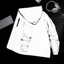 스키미들러 골프미들러 새로운 streetwear 야광 남성 자켓 사이클링 의류 반사 윈드 브레이커 여성 방수 자켓 힙합 후드 코트 남여