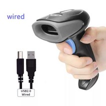 NEW2023 HZTZ 재고 POS 단말기용 무선 1D 바코드 리더기 USB 유선/2.4G, 02 Wired 2019