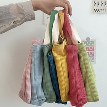 원플러스원 복주머니 보부상 업사이클링 뜨개 코듀로이 원버튼 에코백 가방
