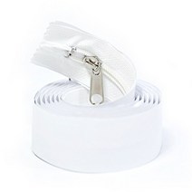 창문 방풍비닐 커튼 외풍차단비닐 방한비닐 우레탄창 바람막이 맞춤재단 3M/5M 롤판매 대용량 단열 뽁뽁이 베란다, 부자재, 8_1 이지업 접착식 지퍼 100cm-화이트