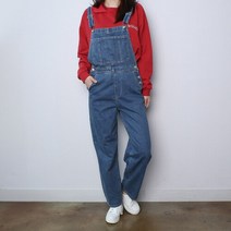 진청 배기핏 멜빵팬츠