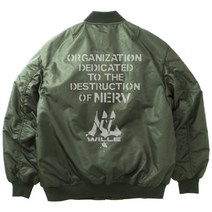 코스파 EVANGELION WILLE MA-1 재킷 MOSS XL 사이즈