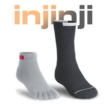 인진지 NEW 트레일러 퍼포먼스 세트 차콜 그레이 쿨맥스 아웃도어 양말 중목 등산 트레킹 백패킹 스포츠 기능성 남자 여자, medium(255~270)