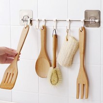 플레이앤드 다용도 주방 조리도구걸이 국자걸이 실버, 1개