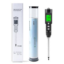 토양 수분 측정기 미니 눈금물주시개 Yieryi새모델 EC/TEMP 테스터 0.0010.00 mS/cm 손 디지털 정원 미터 도구 화분 원예 농업, EC-8801A