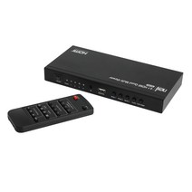 화면분할기 4:1 HDMI 멀티뷰어 1080P 리모콘 HDCP TV 다중 모니터 확장 연결 NX1244