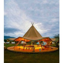 대형 텐트 피라미드 텐트 인도 캐노피 야외 캠프장, (10미터)