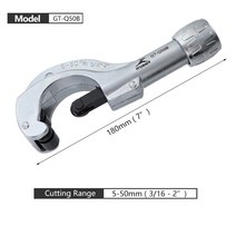 튜브 커터 3-50mm pvc 커터 튜빙 커터 구리 알루미늄 철 금속 배관 도구 1pc, GT-Q50B