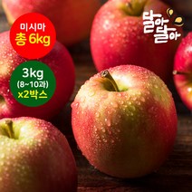달아달아 못난이사과 미시마 3kg(8-10과) 2박스, 단품