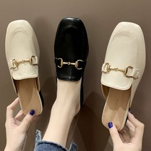 블로퍼 단화 뮬 슬리퍼 골드 체인 베이직 MUT22