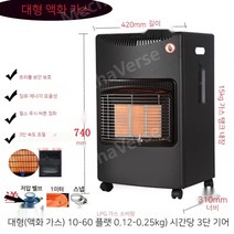 LPG 부탄 도시 가스 난로 실내 사무실 가정용 천연가스 매장 업소용 난방기 JH, 대형액화가스10-68플랫