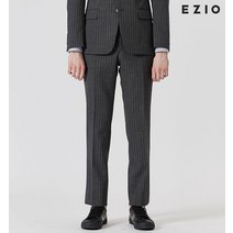 이지오 스트라이프 패턴 수트 팬츠 그레이 A2PFS20