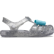 크록스 크록스 이자벨라 참 샌들 키즈 실버 (206956_040)