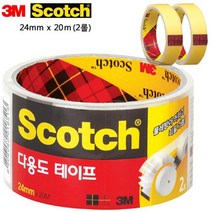 3M 스카치 다용도 테이프 508 24mmx20m 2롤, 본상품선택, 1개