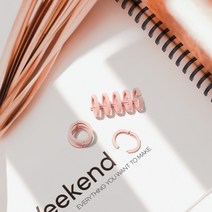 셀프 똑딱이 제본링 바인더링 루즈링 10mm/12mm/14mm/16mm/30공바인더링/플라스틱 제본링/셀프제본링/잘라쓰는 제본링/노랑/검정/화이트/하늘/민트/핑크/제본/스프링, 화이트, 12mm
