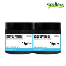 웰러스 미국산 초유 단백 분말 100% 70g 2통