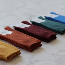 언더페이스 남여공용 골지 무지 사계절 패션 국산 양말 5개 세트, 무지양말(230~270), 02비비드컬러 세트