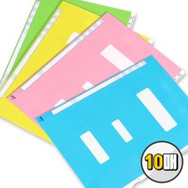 오피스존 칼라 PP 정부화일 10매 플라스틱 책철화일, 연두