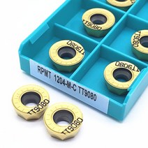 Taegutec-카바이드 인서트 선반 밀링 밀 RPMT1204 M C TT9080 cnc 공구 커터 10 개, 한개옵션0