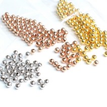 (200pcs)실버볼 메탈 시드비즈 구슬, 3.2MM, [B64-9]실버