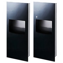 블랙 스텐 페이퍼타올기 핸드타올 케이스 페이퍼타올 디스펜서 BPB500/1000, BPB1000B 자석형 블랙 통문 타올기, 1개