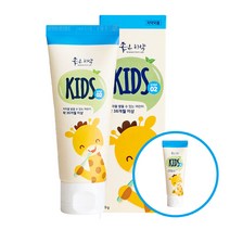 타이거아울렛 저불소 2단계 키즈 치약 x 1개 어린이 유아 주니어 아동 영유아 아이 아기 돌아기 초등학생 불소 저자극 치과 치약, 단품