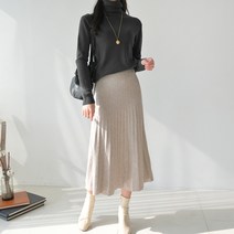 데일리앤 소프트 여성 터틀넥 베이직 목폴라 니트
