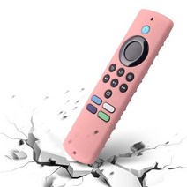 스마트리모컨 와이파이 무선아마존 알렉사 파이어 TV 스틱 라이트 2021 용 실리콘 보호 커버 원격 제어, 06 Pink