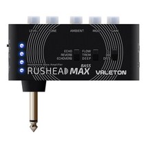 멀티이펙터 valeton rushead max 베이스 usb 충전식 휴대용 포켓 베이스 헤드폰 앰프 휴대 침실 플러그인 멀티 효과 rh-101 음향이펙터 35